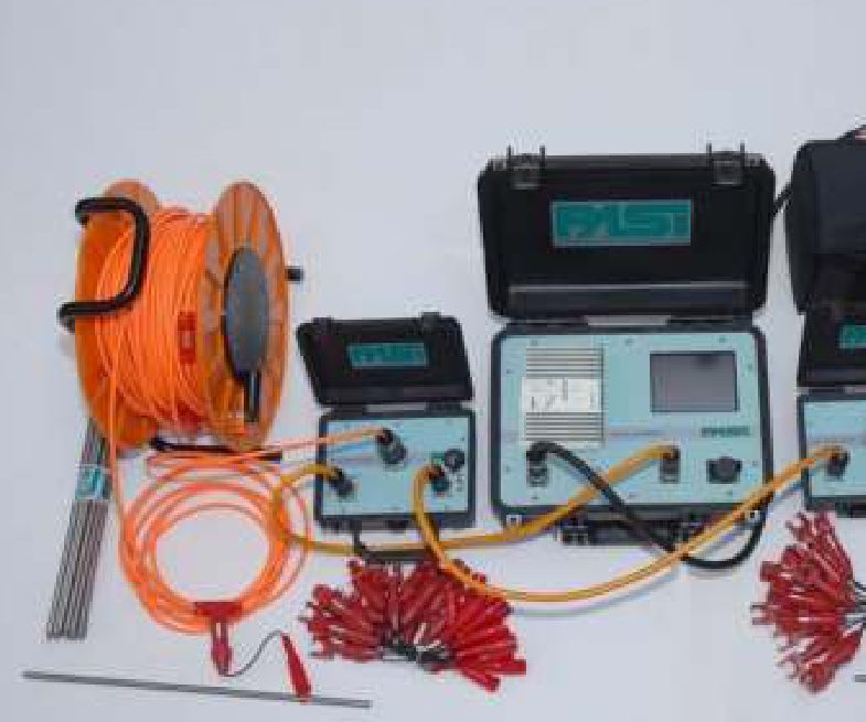 ERT and seismic geophysical equipment set